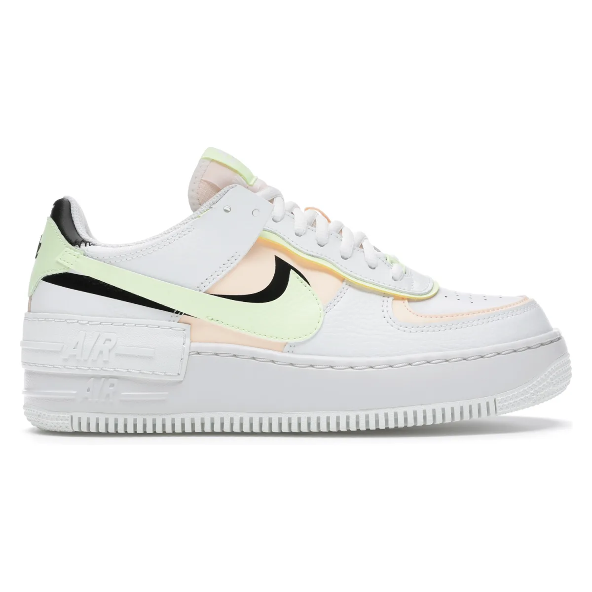 Nike Air Force 1 Shadow Summit White Barely Volt Crimson Tint (W)