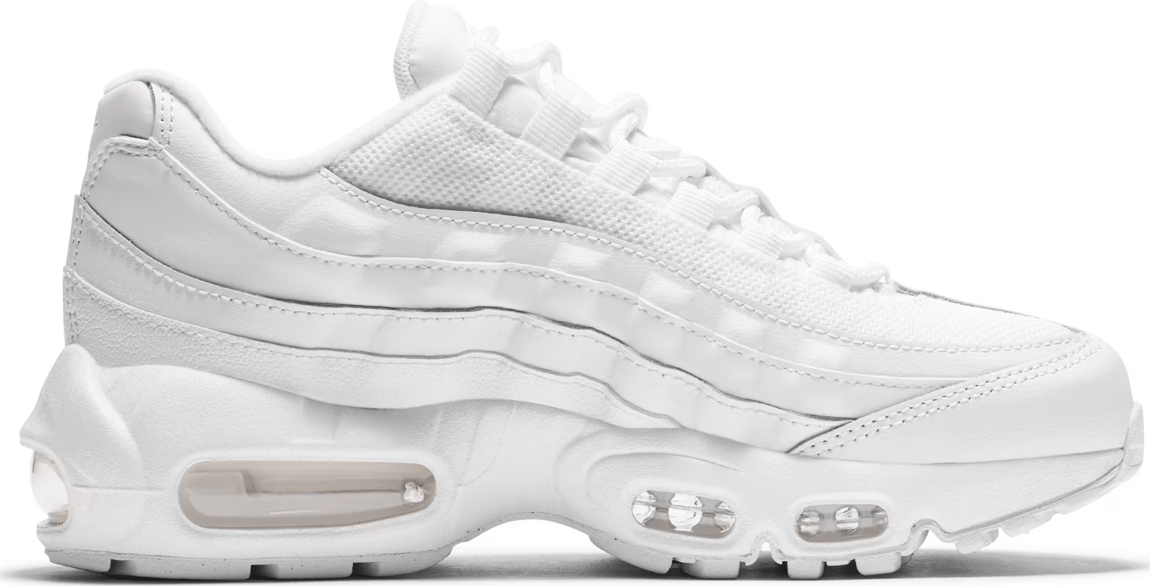 Nike Air Max 95 Recraft Triple White (GS)