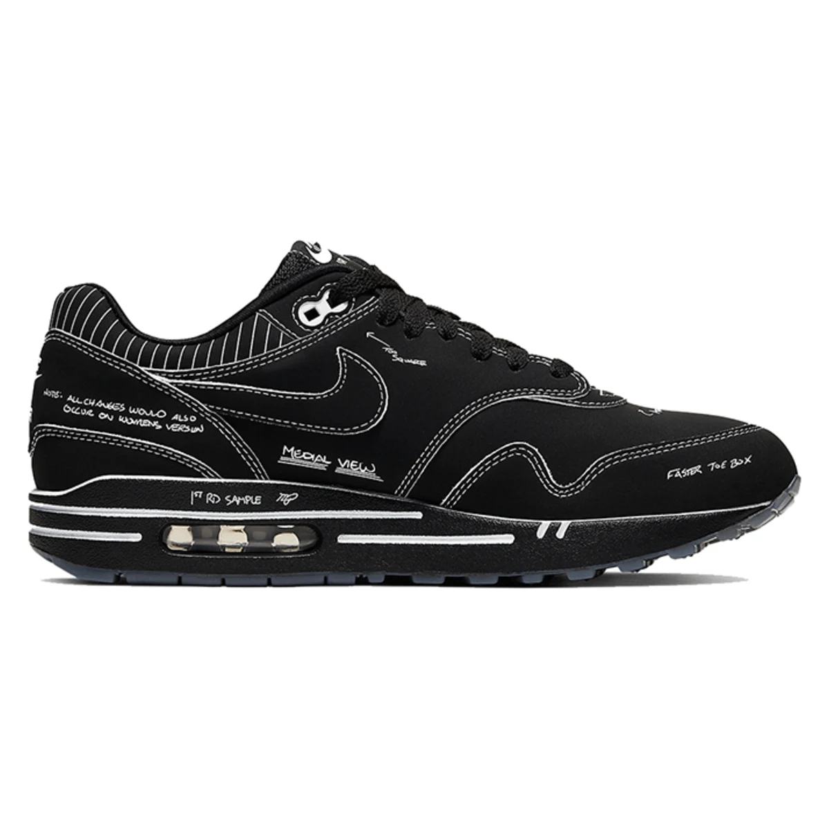 Nike Air Max 1 Tinker "Schematic" Black