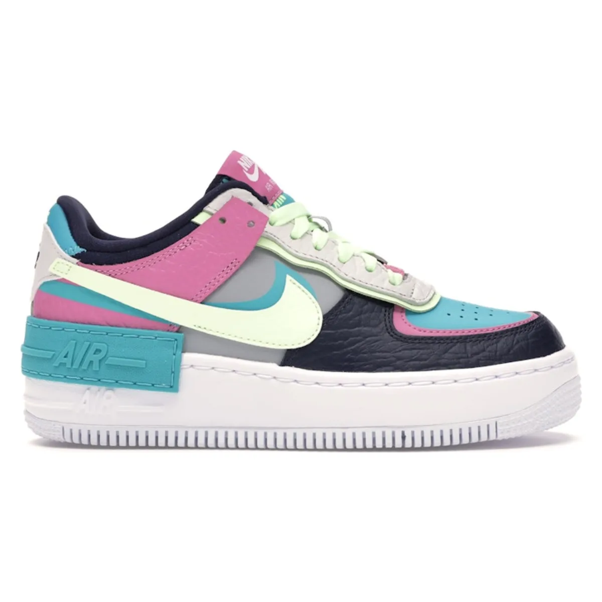 Nike WMNS Air Force 1 Shadow Barely Volt Oracle Aqua