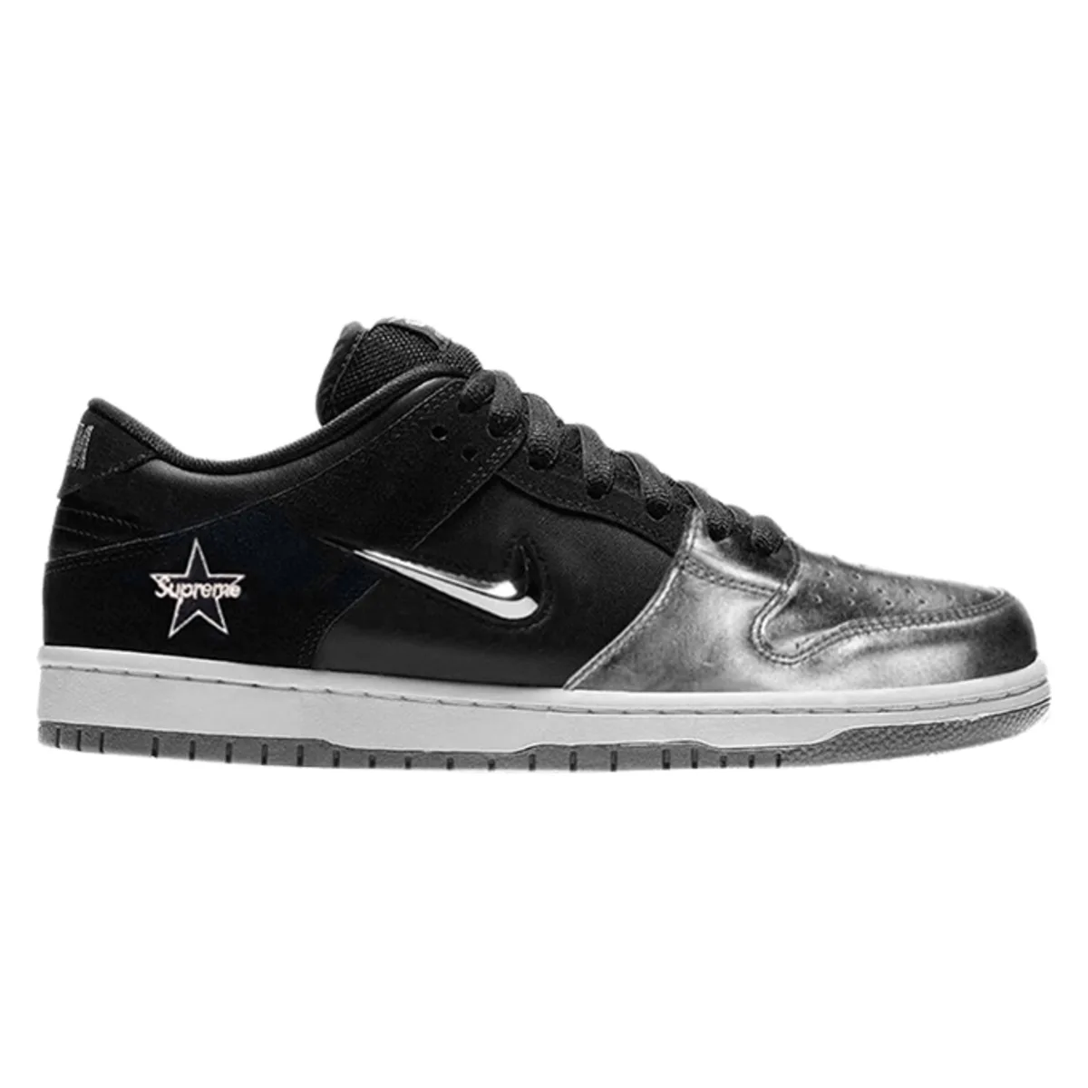 Supreme x Nike Dunk SB Low "Metallic Silver"