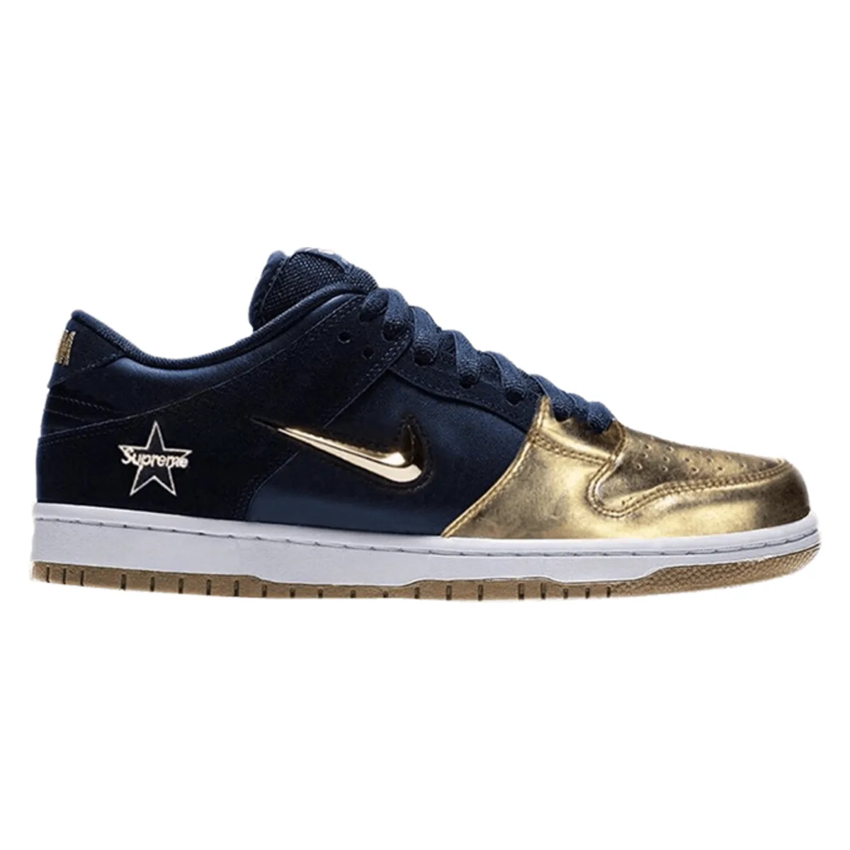 Supreme x Nike Dunk SB Low "Metallic Gold"