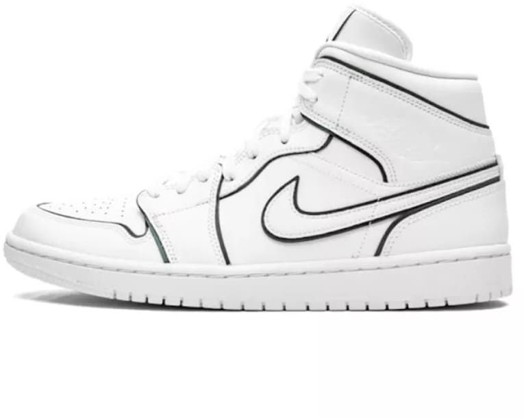 Air Jordan 1 Mid WMNS Iridescent Reflective White