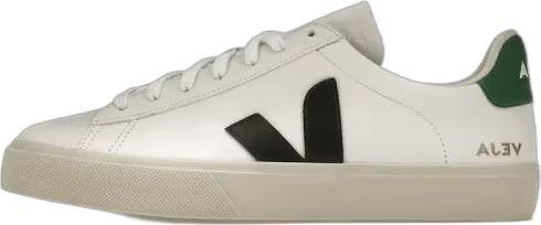 Veja Campo Chromefree Leather White Black Emeraude