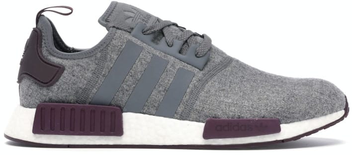 adidas NMD R1 Wool Grey Four Maroon