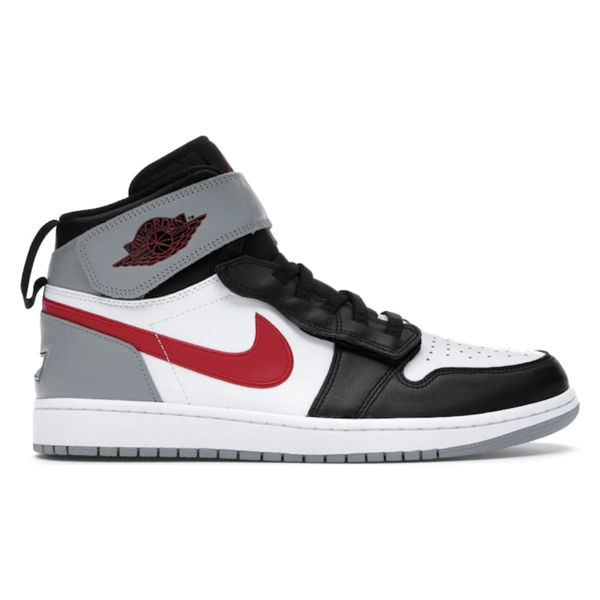 Air Jordan 1 Flyease Black Particle Grey Gym Red