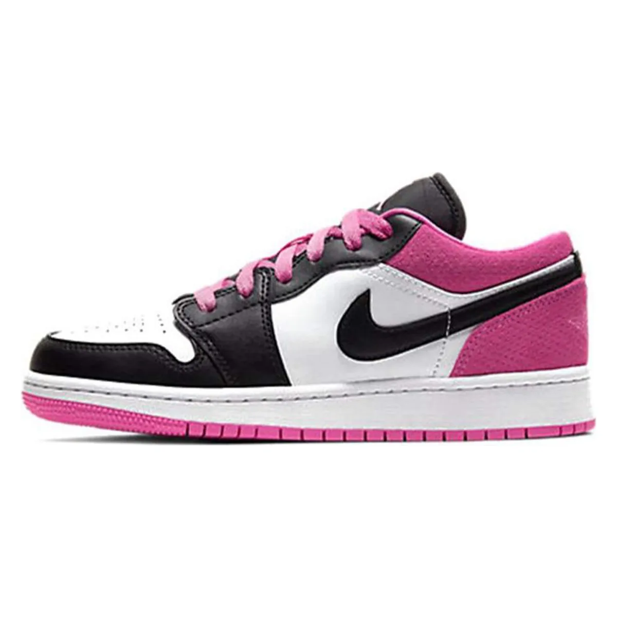 Jordan 1 Low Black Active Fuchsia (GS)