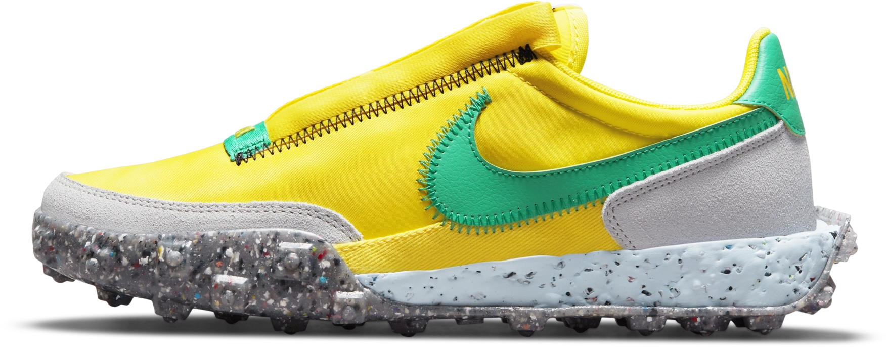 Nike Waffle Racer Crater Yellow Strike Roma Green (W)