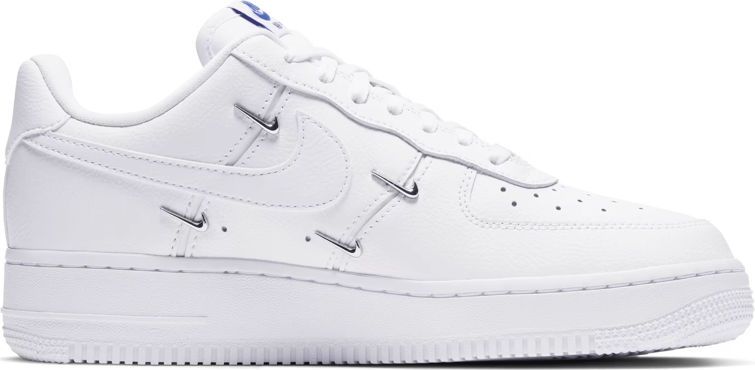 Nike Air Force 1 LX "White Metallic Swooshes"