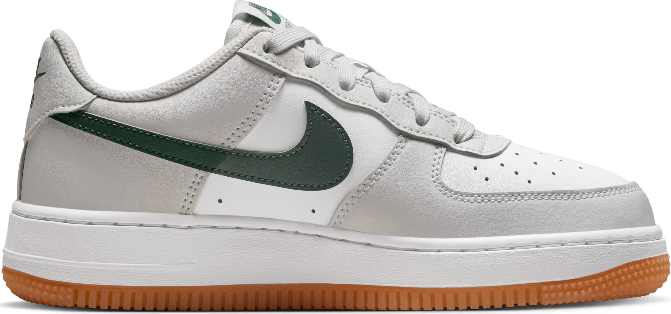 Nike Air Force 1 Low Photon Dust Fir Gum Medium Brown White (GS)