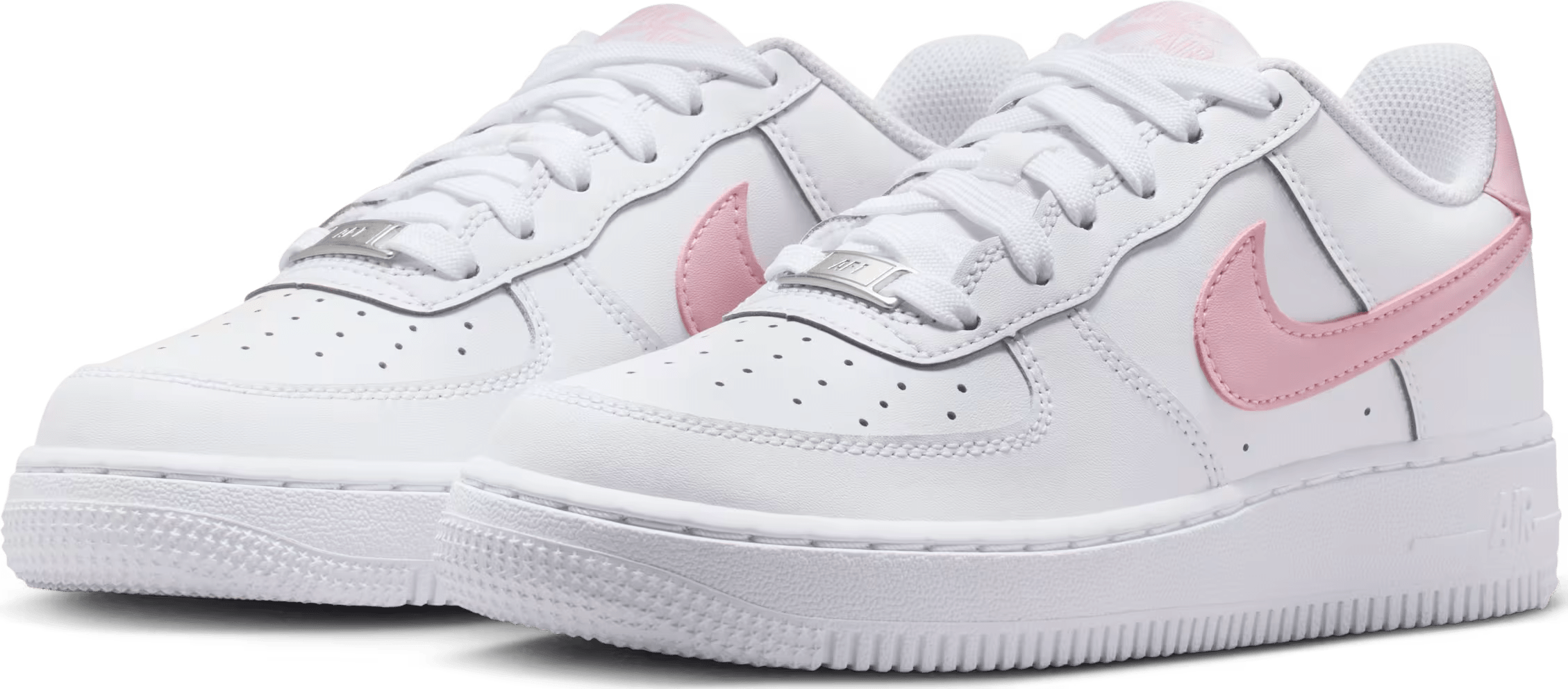Nike Air Force 1 Low White Medium Soft Pink (GS)