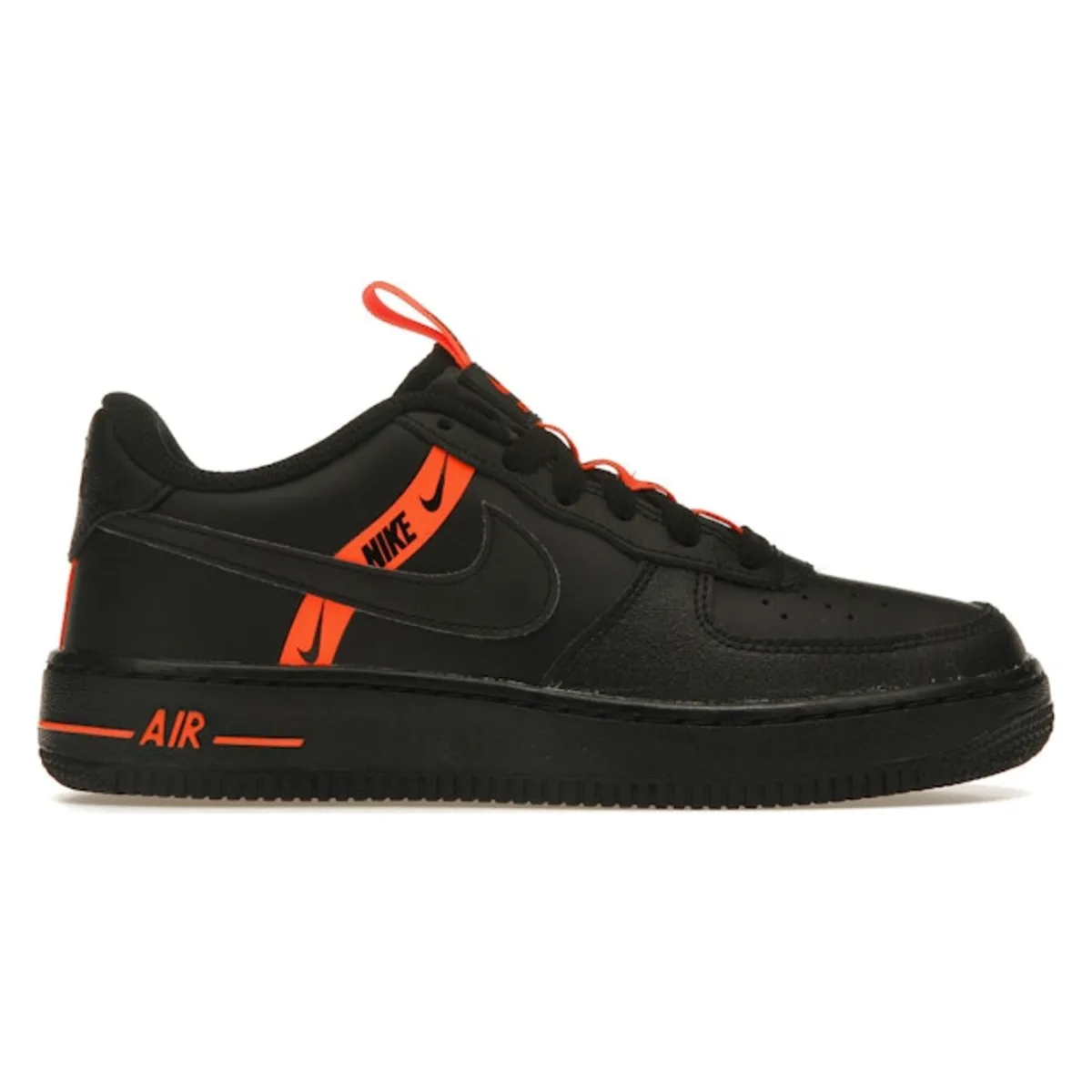 Nike Air Force 1 Low LV8 KSA Worldwide Pack Black Total Orange (GS)