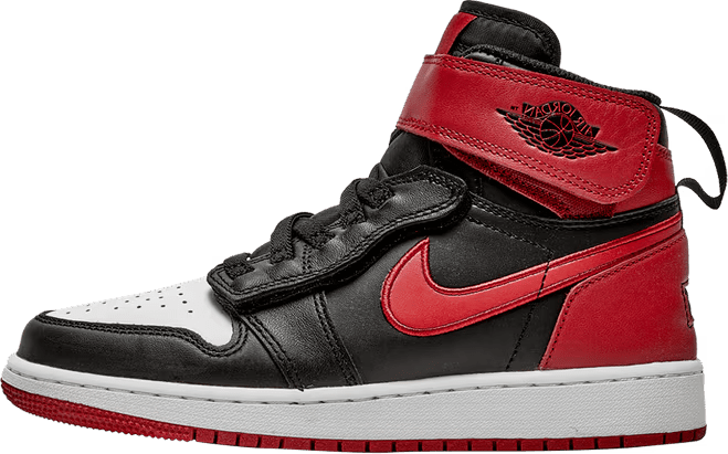 Jordan 1 High FlyEase Bred White Toe (GS)