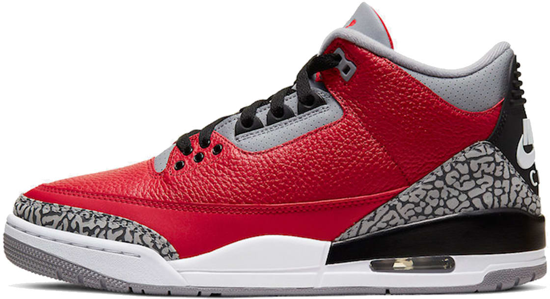 Air Jordan Nike 3 Retro Fire Red Cement Chi