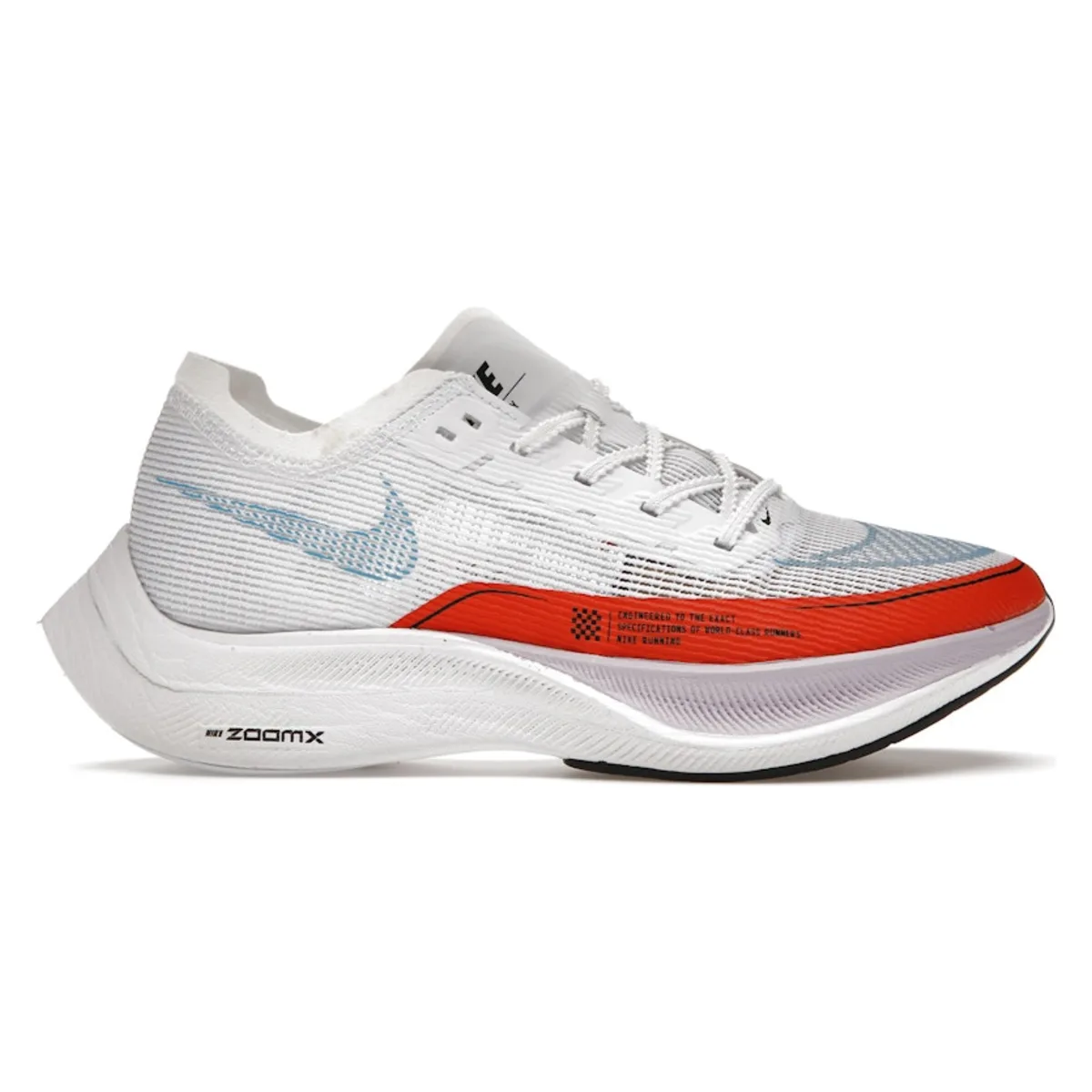 Nike ZoomX Vaporfly Next% 2 White Laser Blue Rush Orange