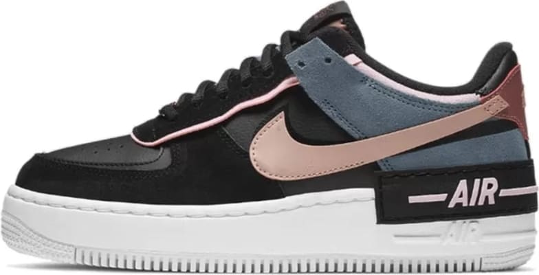 Nike WMNS Air Force 1 Shadow Black Light Arctic Pink Claystone Red
