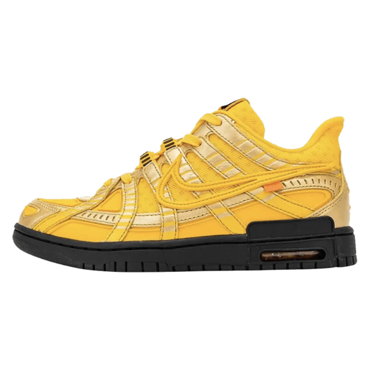 Off-White x Nike Air Rubber Dunk "University Gold"