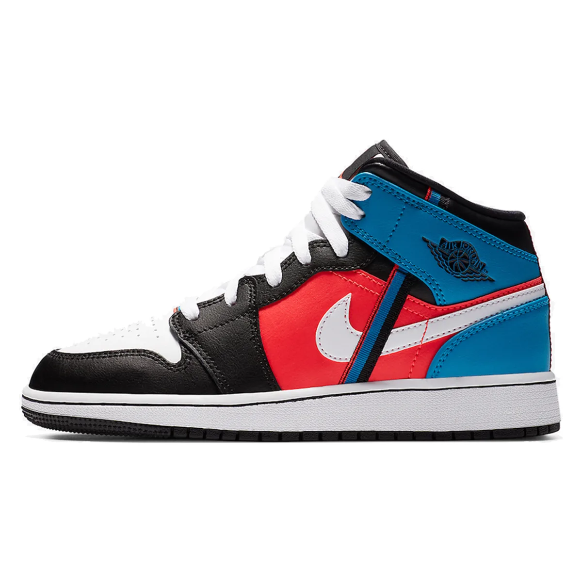 Air Jordan 1 Mid Blue Crimson Brand New