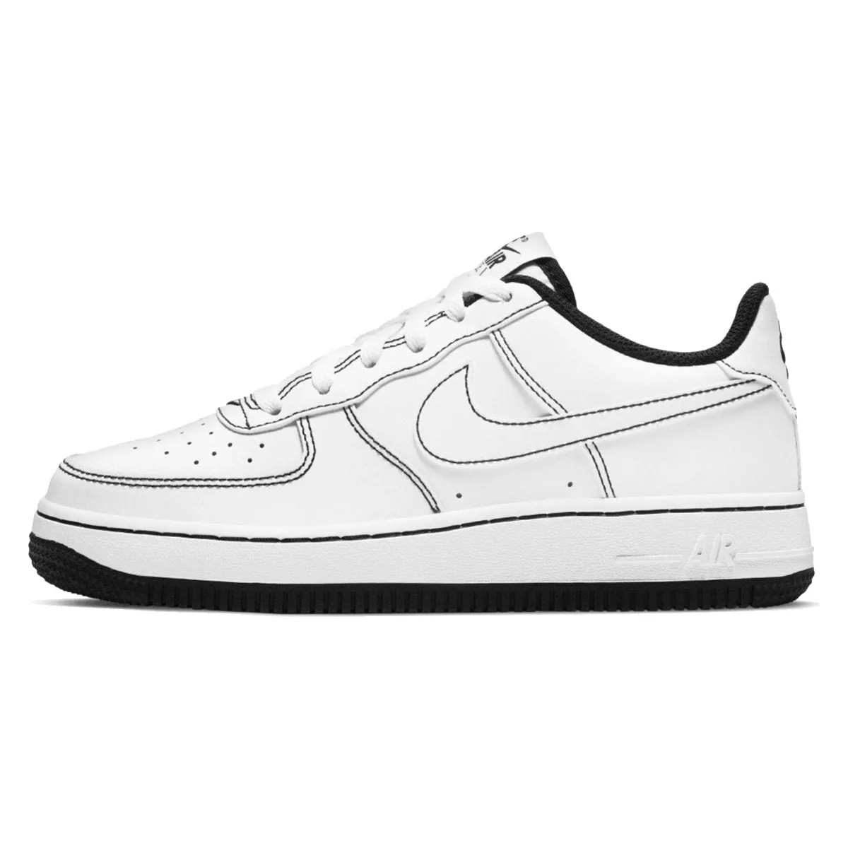 Nike Air Force 1 Low Contrast Stitch Black (GS)