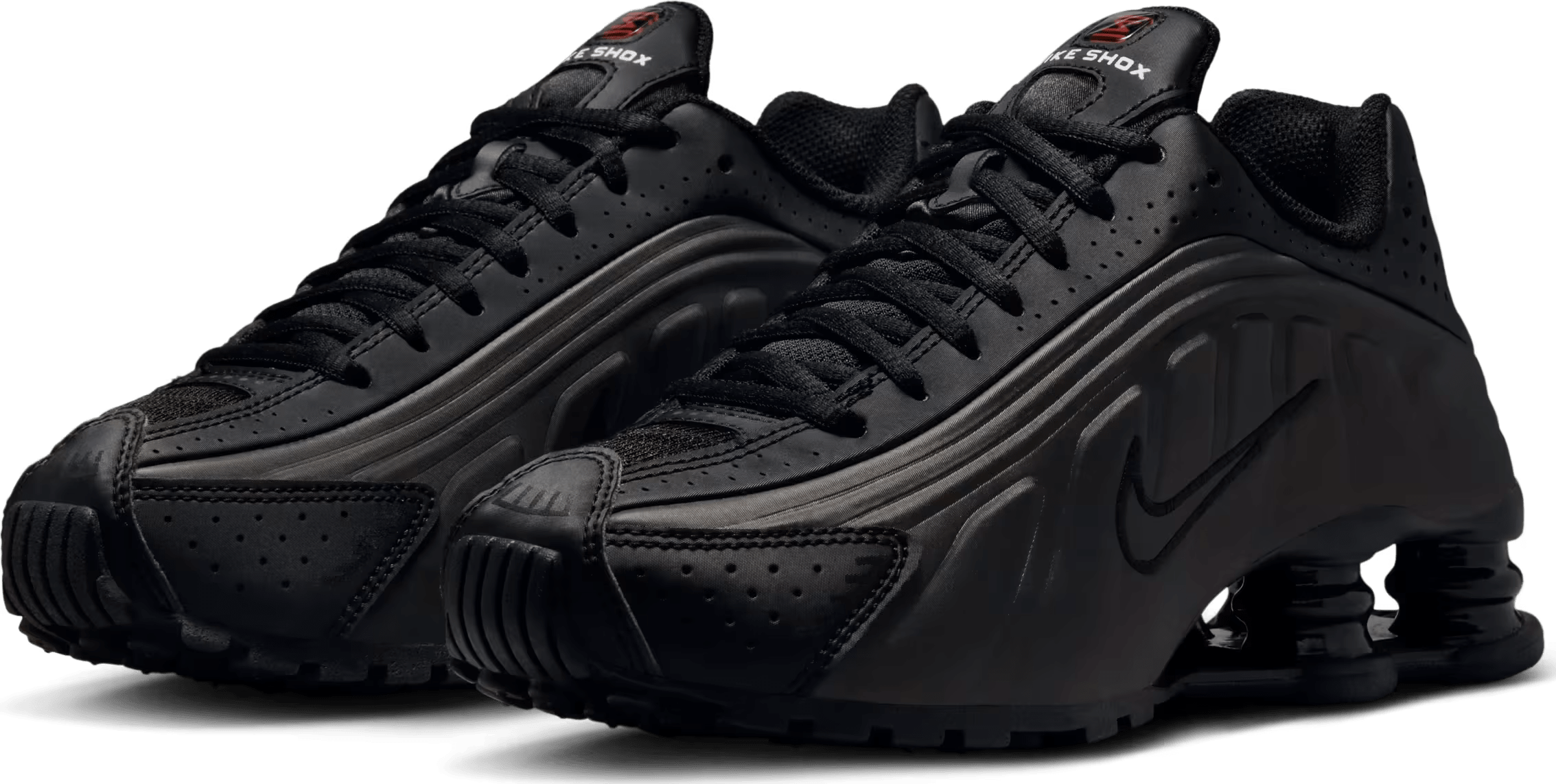 Nike Shox R4 GS "Black Bright Crimson"