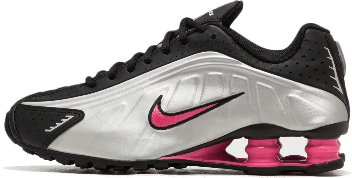 Nike Shox R4 Black Metallic Silver Pinksicle (GS)