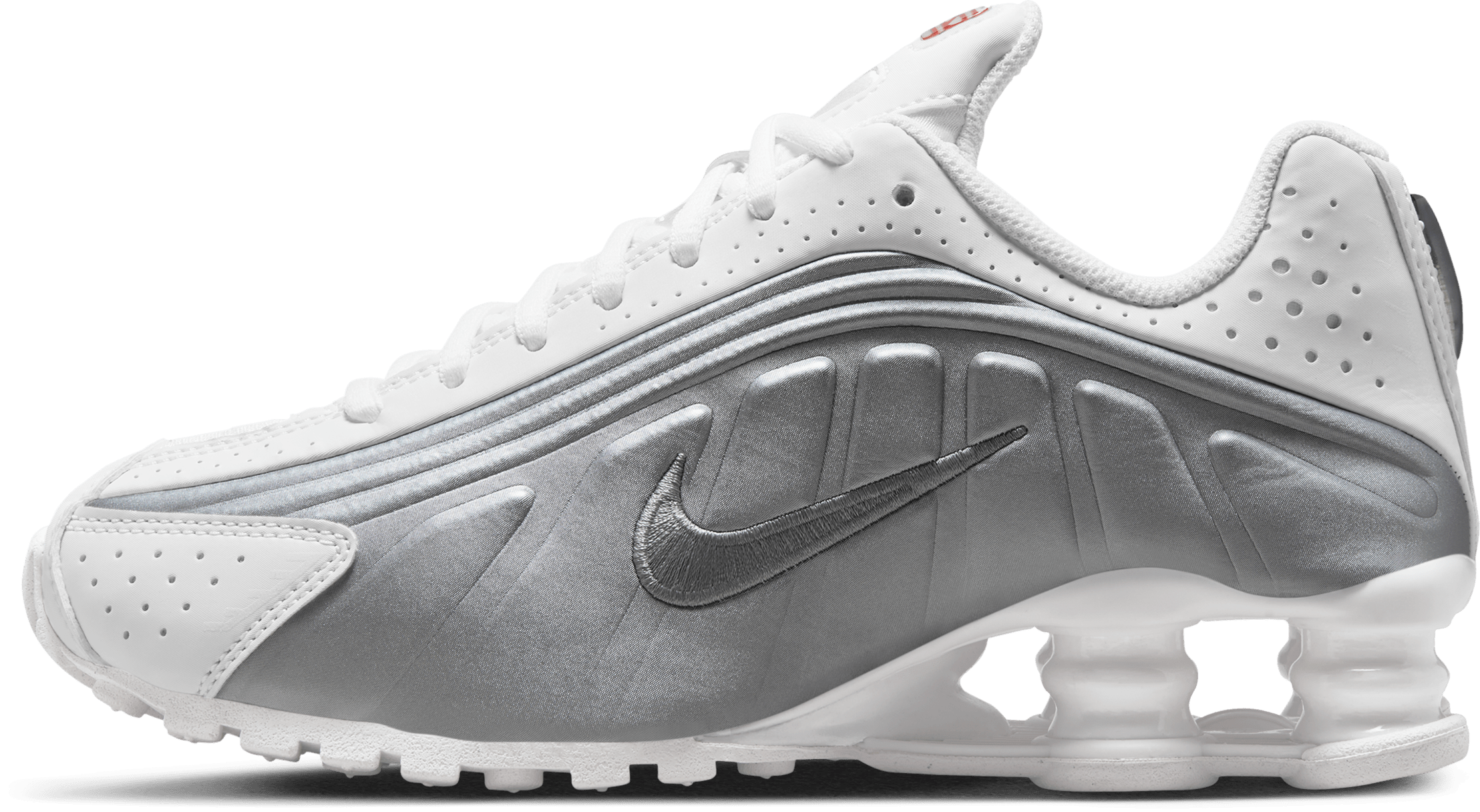Nike Shox R4 GS "White Bright Crimson"