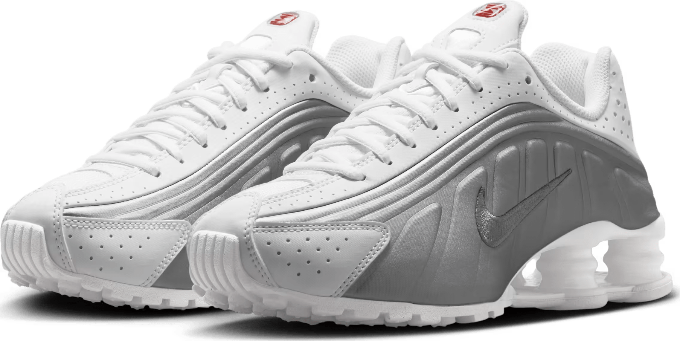 Nike Shox R4 GS "White Bright Crimson"