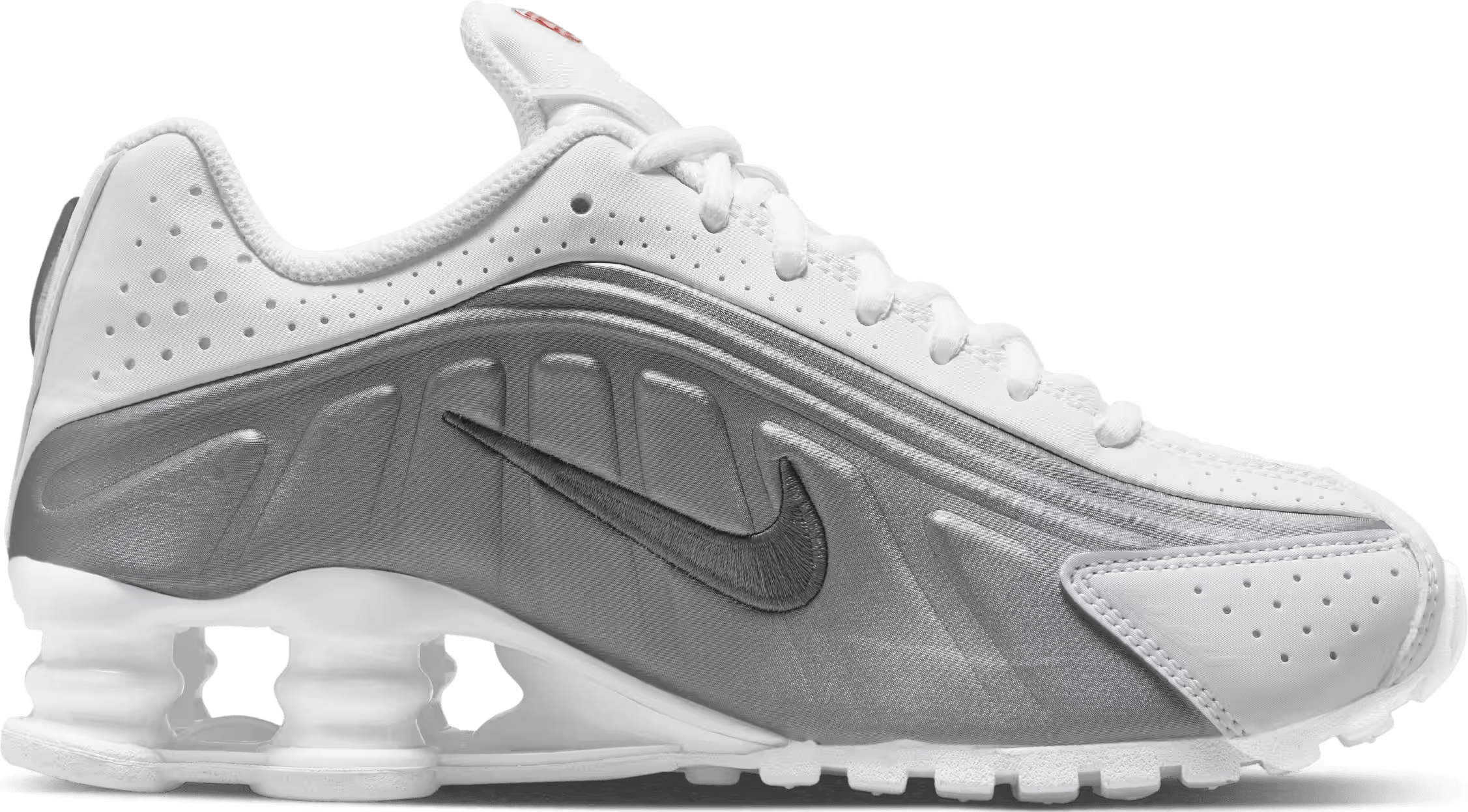 Nike Shox R4 GS "White Bright Crimson"