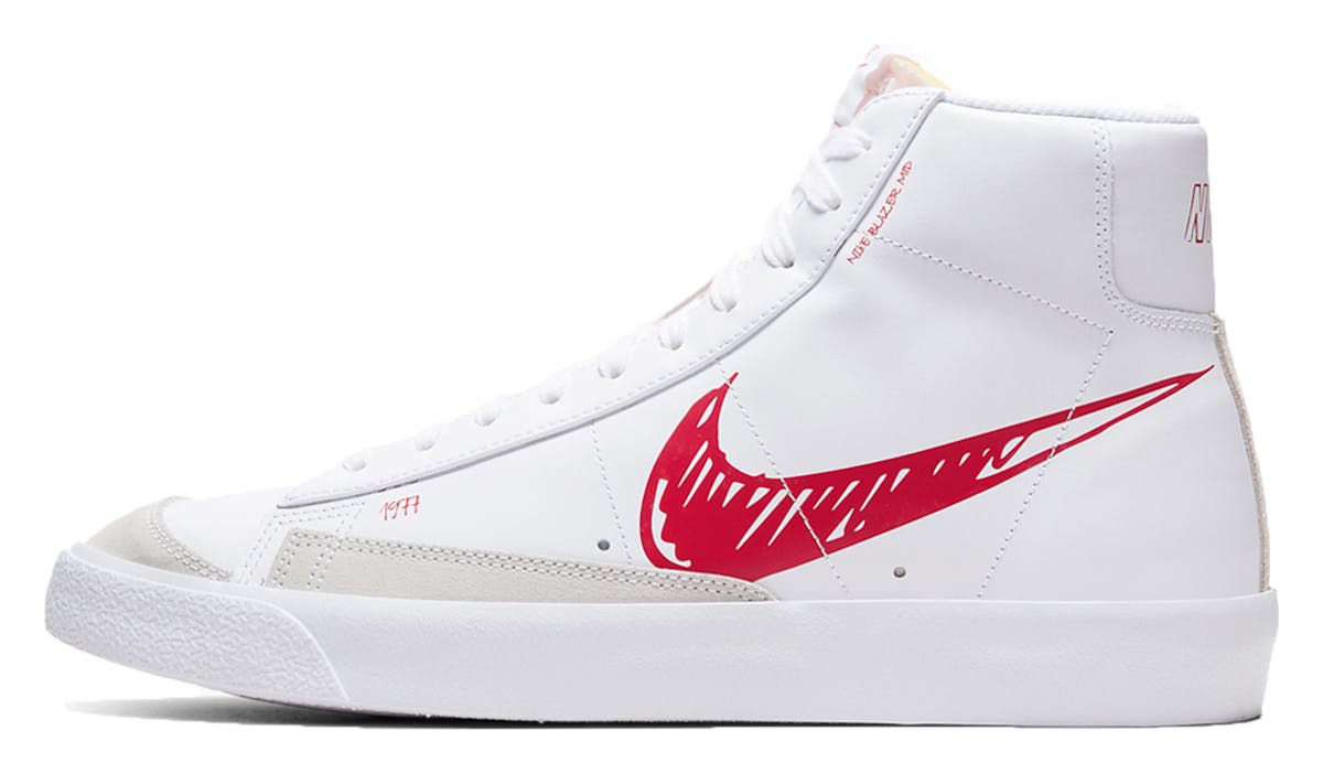 Nike Blazer Mid 77 Sketch White Red