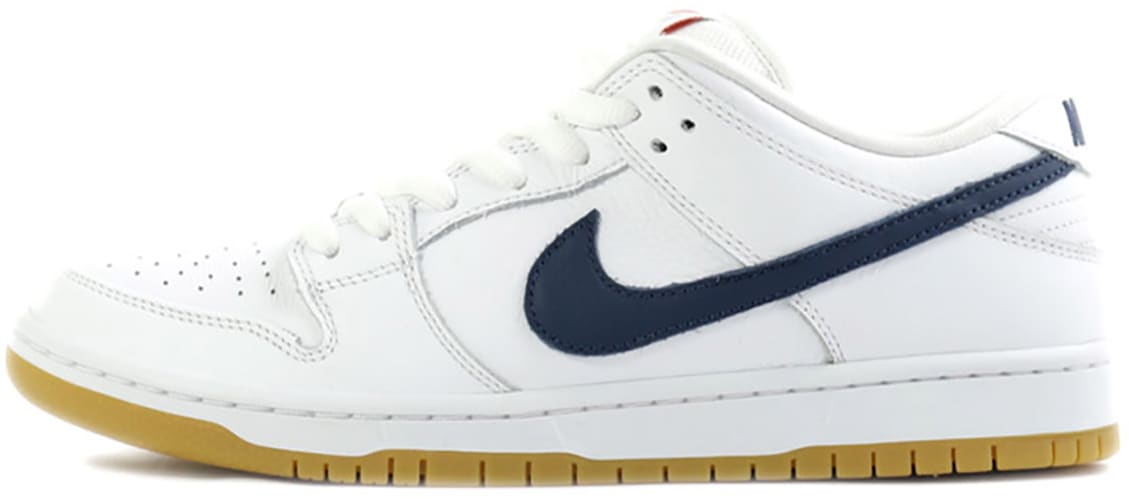 Nike SB Dunk Low Orange Label White Navy
