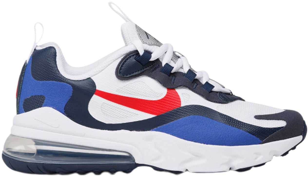 nike air max 270 react white blue red