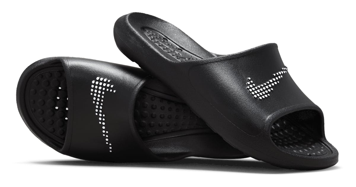 Nike Victori One Shower Slide Polka Dot Swoosh Black (Women's)