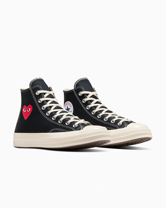Comme des Garcons PLAY x Chuck 70 Hi "Single Heart Black"