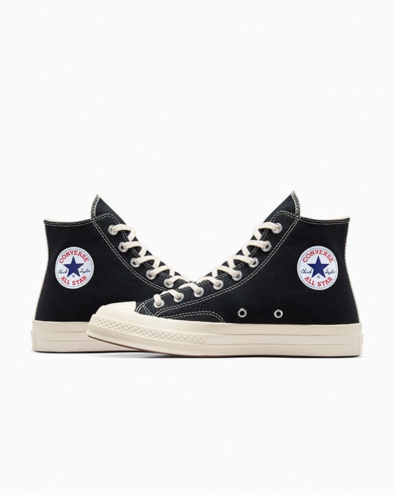 Comme des Garcons PLAY x Chuck 70 Hi "Single Heart Black"