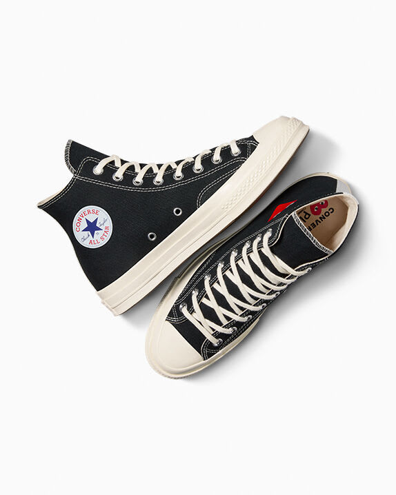 Comme des Garcons PLAY x Chuck 70 Hi "Single Heart Black"