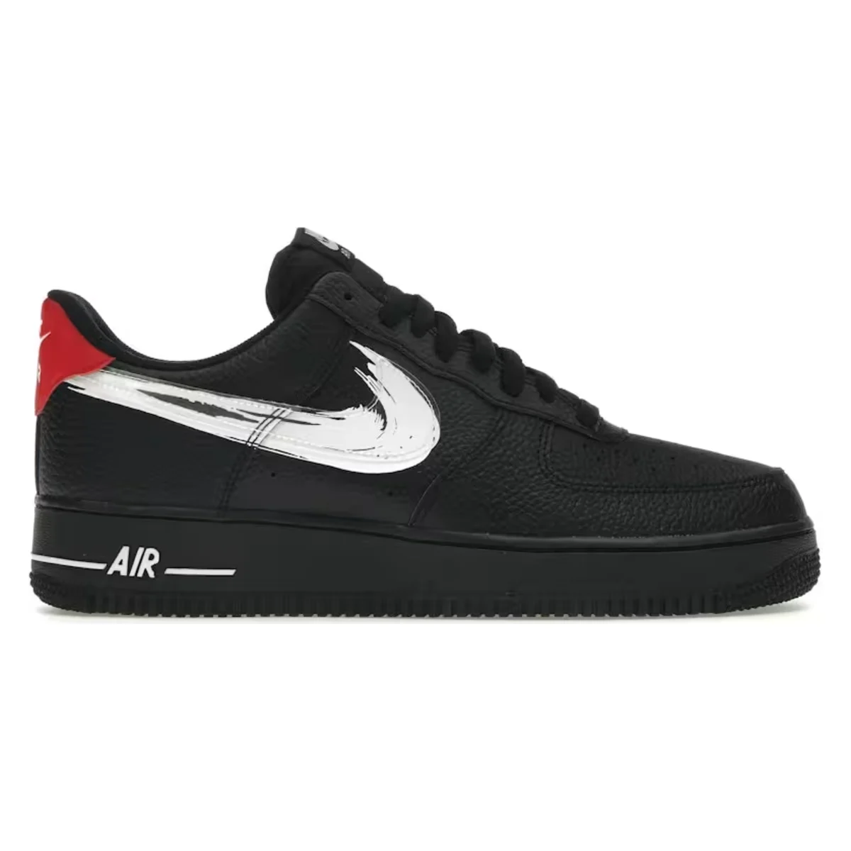 Nike Air Force 1 Low Brushstroke Swoosh Black