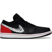 Air Jordan 1 Low SE Brushstroke Black