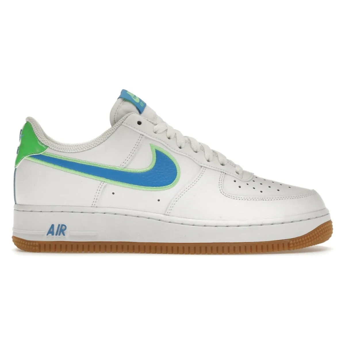 Nike Air Force 1 White Blue Green