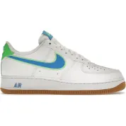 Nike Air Force 1 White Blue Green