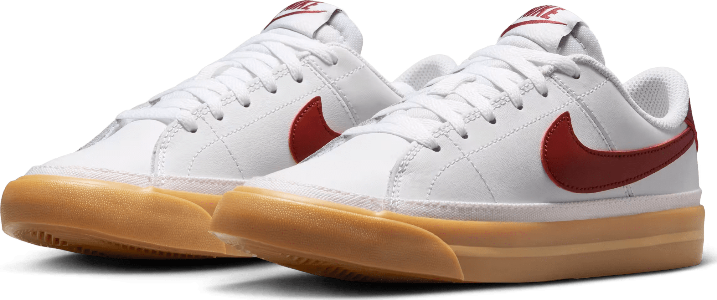 Nike Court Legacy White Gum Yellow Team Red (GS)