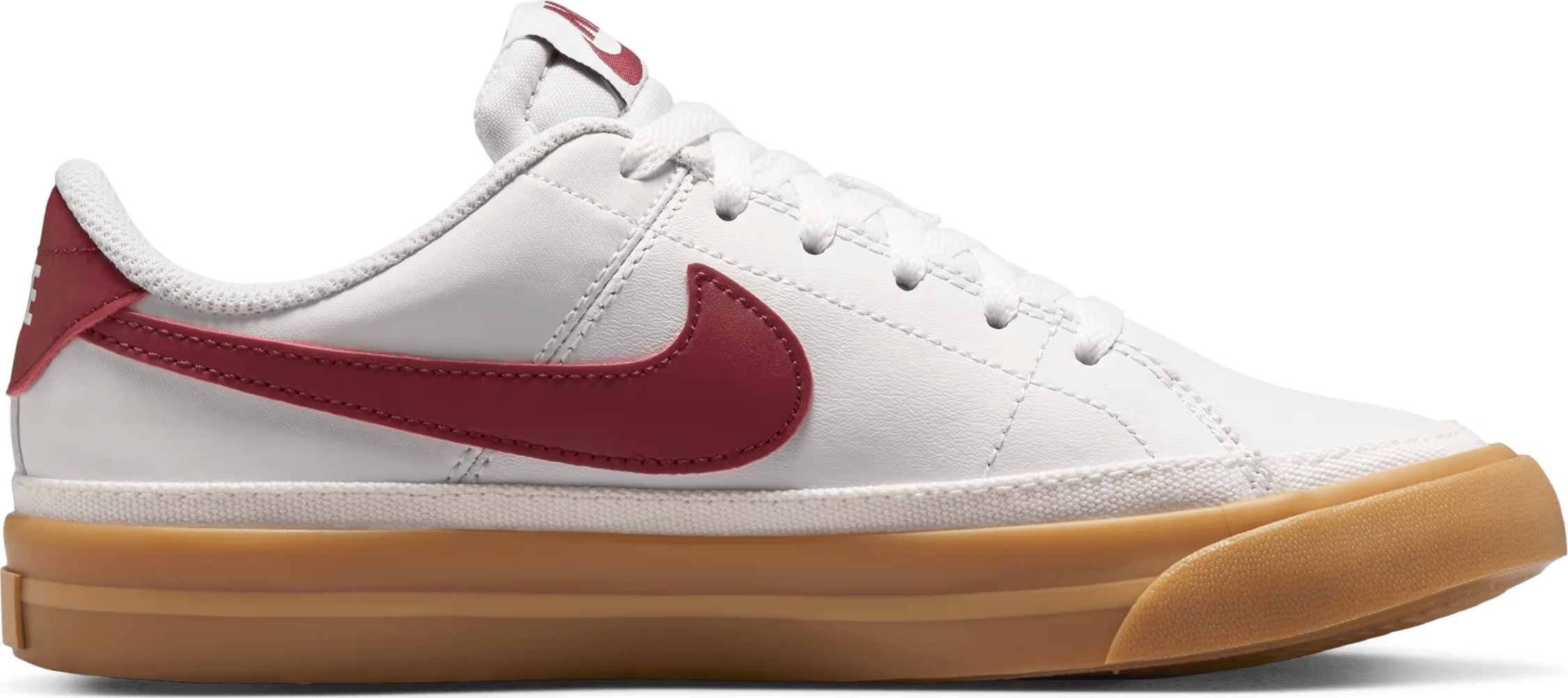 Nike Court Legacy White Gum Yellow Team Red (GS)