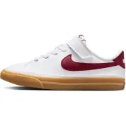 Nike Court Legacy White Gum Yellow Team Red (PS)