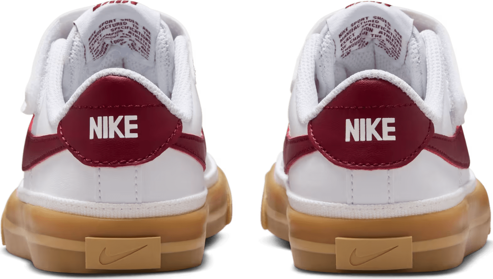 Nike Court Legacy White Gum Yellow Team Red (PS)
