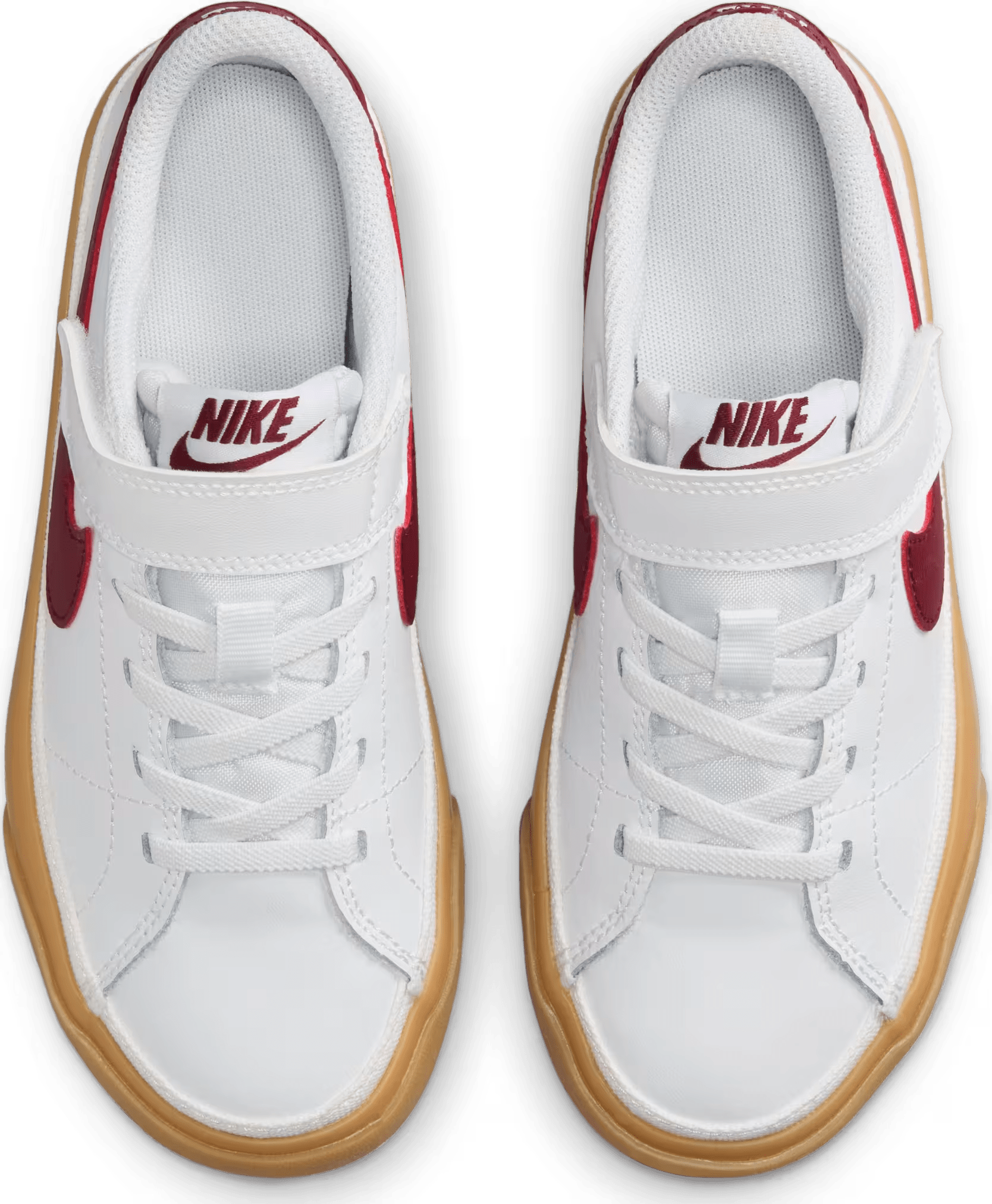 Nike Court Legacy White Gum Yellow Team Red (PS)