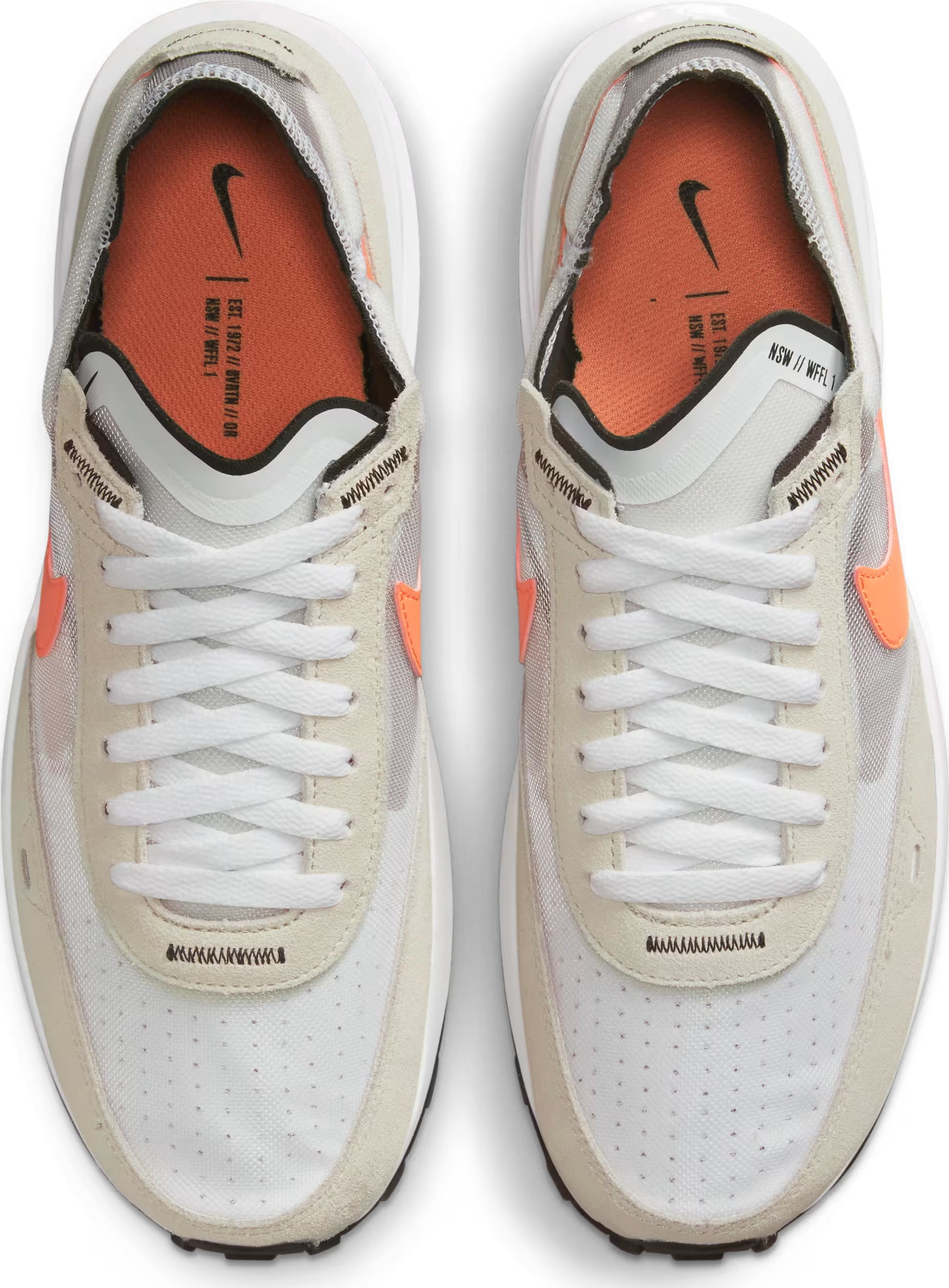 Nike Waffle One White Orange Trace