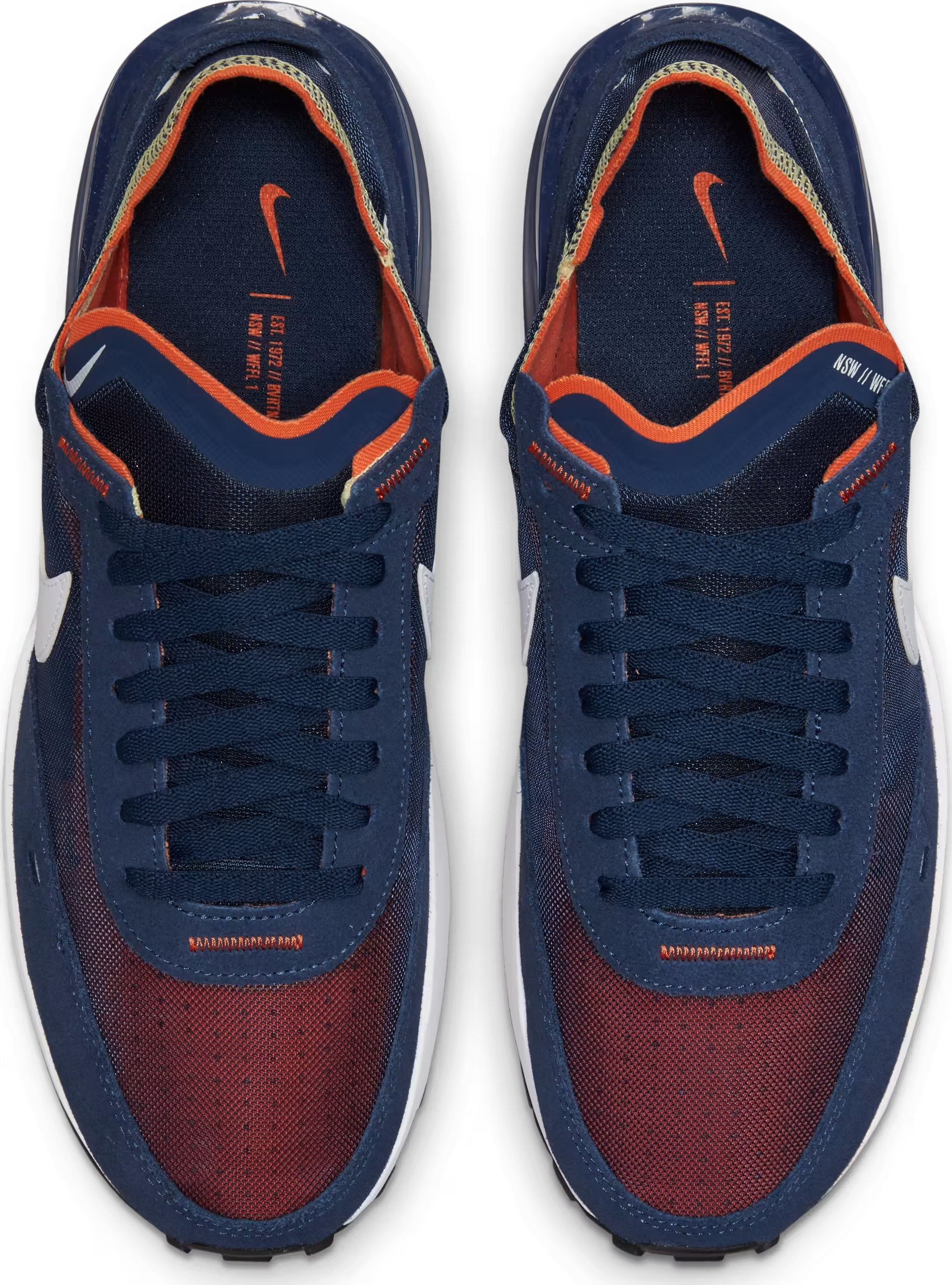 Nike Waffle One Midnight Navy Orange Melon Tint