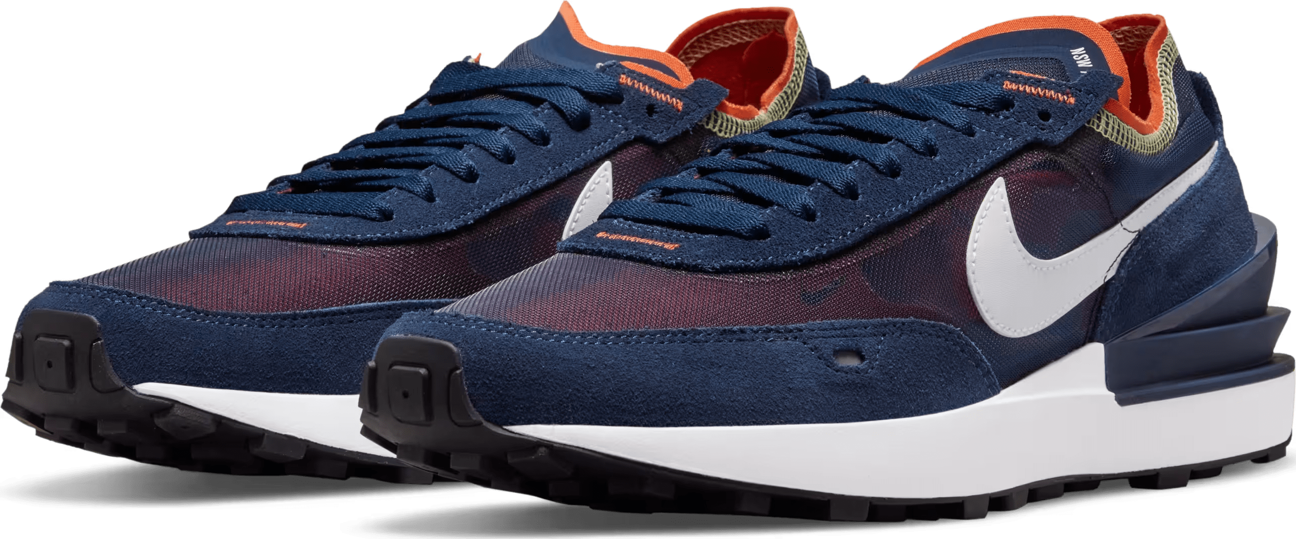 Nike Waffle One Midnight Navy Orange Melon Tint