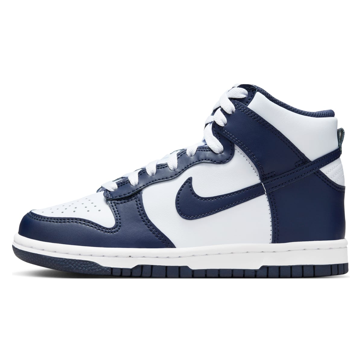 Nike Dunk High GS "White Midnight Navy"