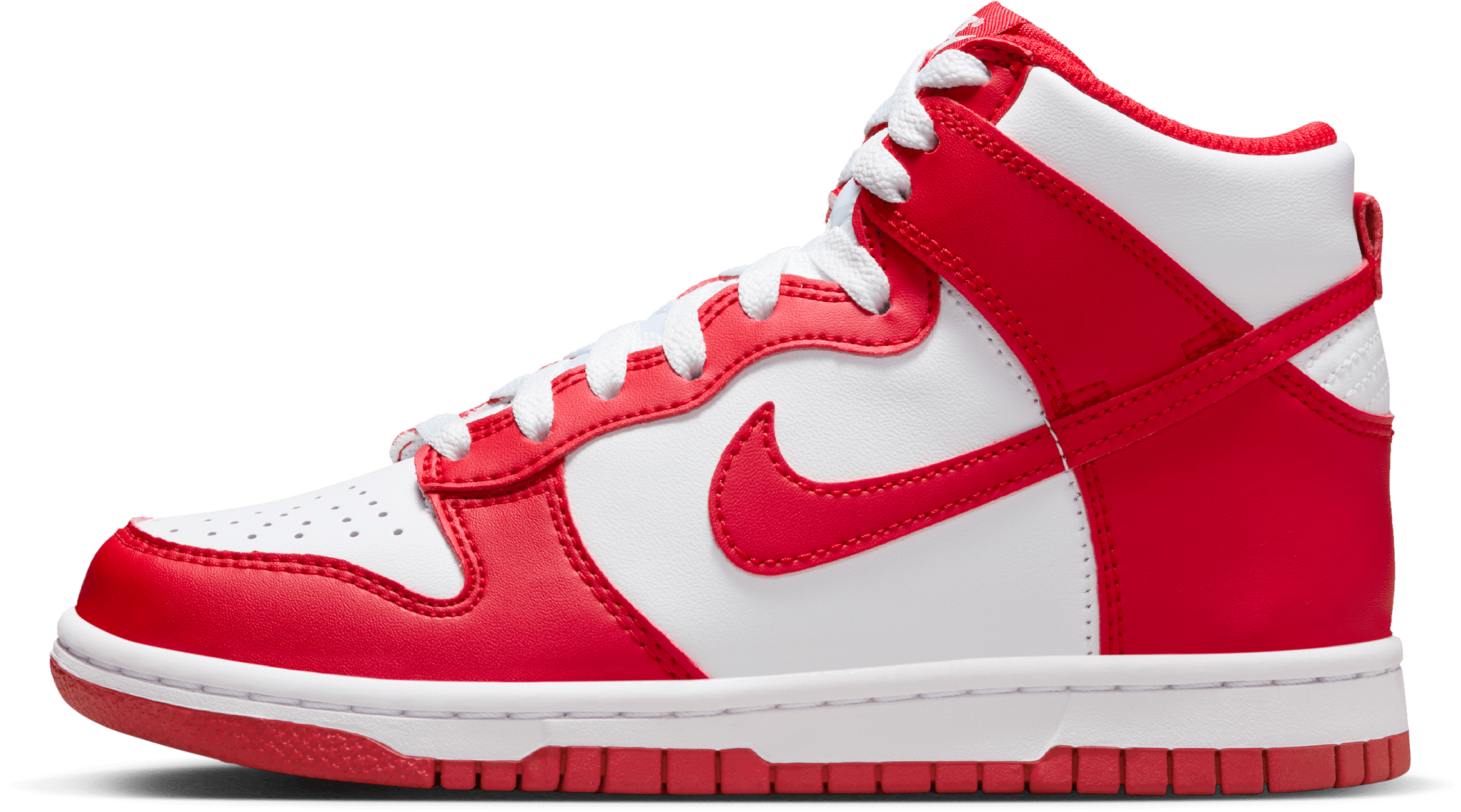Nike Dunk High GS "White University Red"