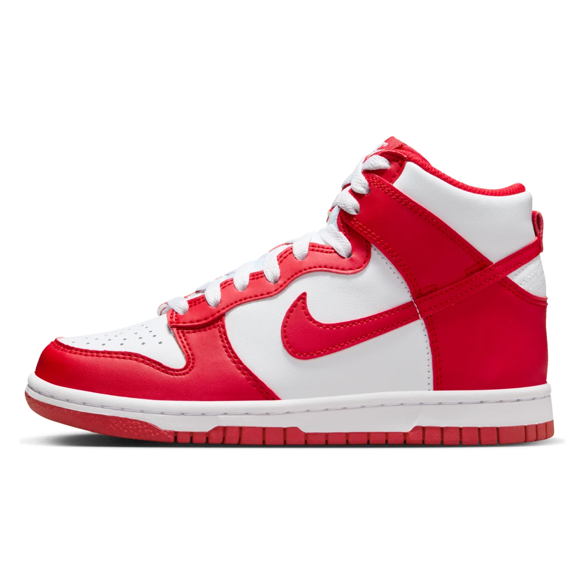 Nike Dunk High GS "White University Red"